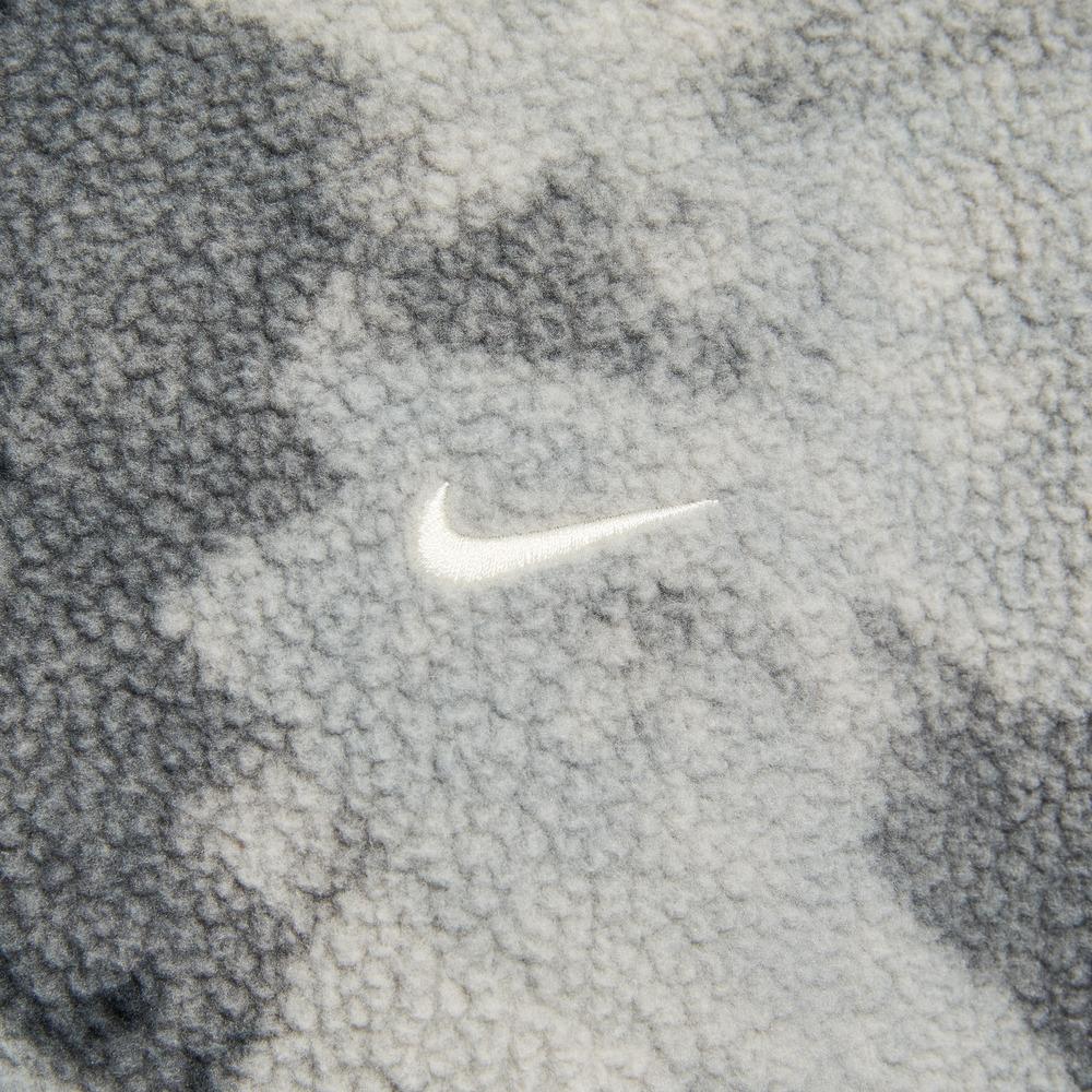 Nike Fleece Tops Men's Gray Lapel Moderate HV3542-068
