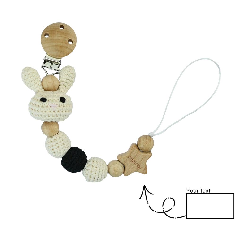 Персонализированная гравировка зажима для пустышки для новорожденного, подвесной цепочки для пустышки, цепочка для детской пустышки, защищающая от падения