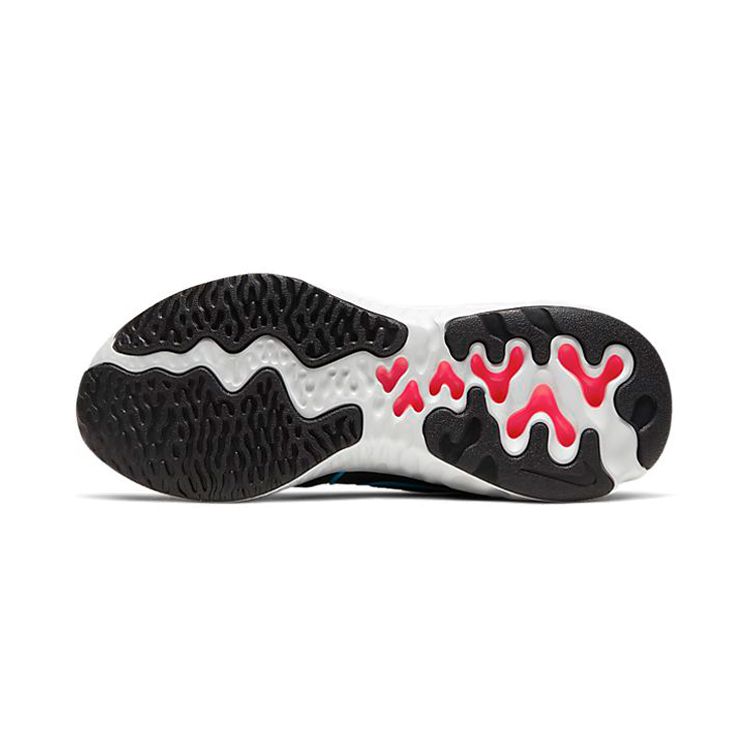 Nike Renew Run Черный Лазурно-синий (PS) Детские кроссовки Laser-Crimson Dark-Smoke CT1436-090