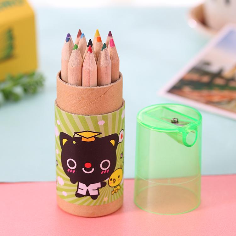 Ouzewenju Dr. Bear Colored Pencils - Cute & Compact for Drawing and Coloring