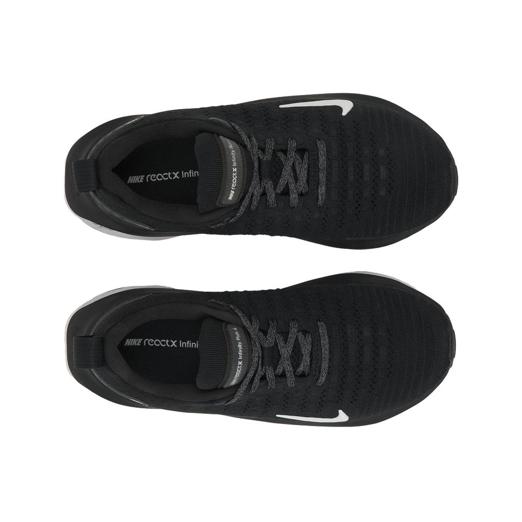 Nike ReactX Infinity Run 4 Черно-белые женские кроссовки Темно-серые DR2670-001