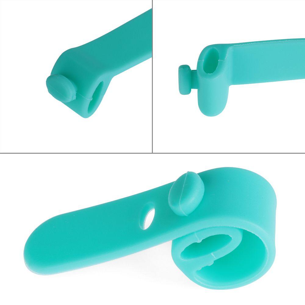 4/8PCS Soft Headphones Storage Holder Earphone Cable Ptotector USB Wire Tie Cable Winder Cord Clip