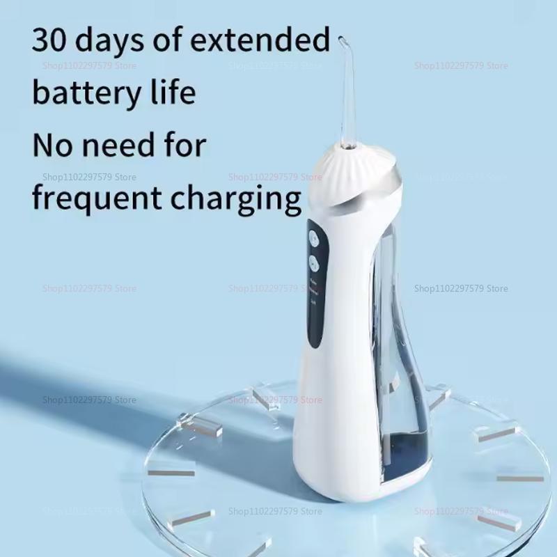 Portable Water Flosser for Teeth Cleaning, 3 Modes, 4 Nozzles, Type-C Rechargeable, IPX7 Waterproof High Pressure Oral Irrigator