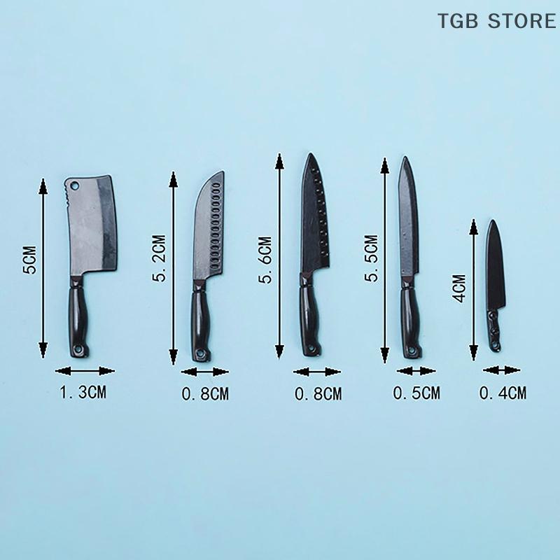 Игрушка Новые Кухонные Аксессуары Кукольный домик Подставка для ножей Модель Мини Набор ножей Игрушки Кукольный домик Кухонная утварь Кукольный домик