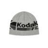 Вязаная шапка бини с логотипом KODAK Apparel СЕРАЯ