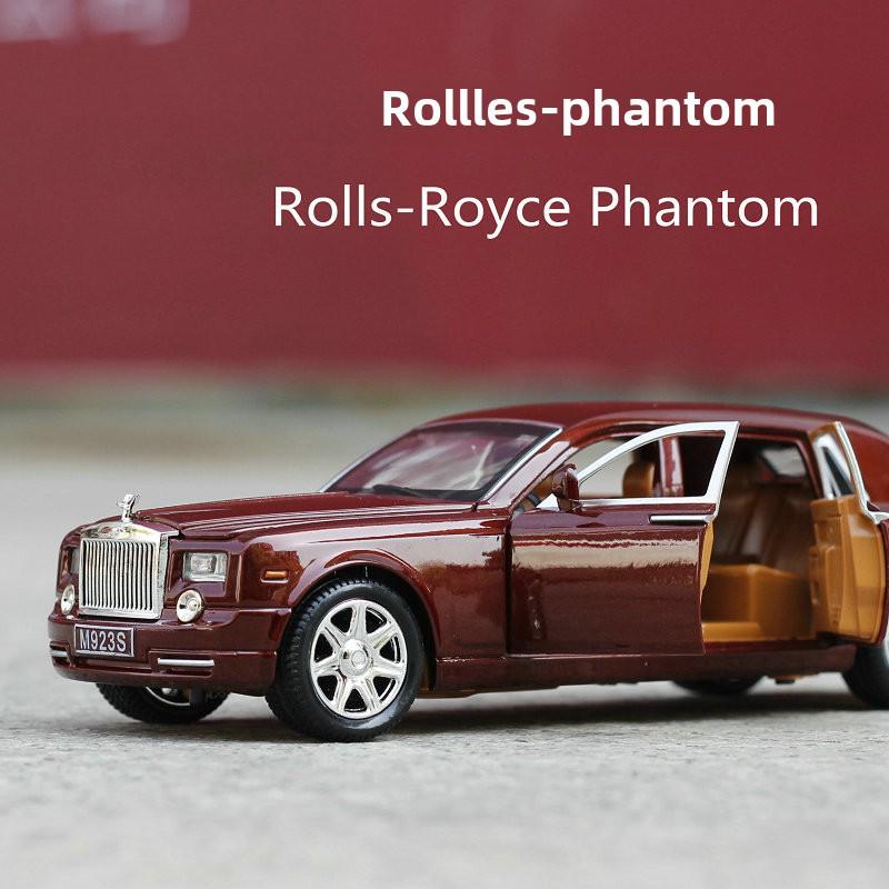 1:Игрушечная машинка Rolls-Royce Phantom VII в масштабе 24 дюйма со звуком и светом, шесть дверей, для мальчиков.