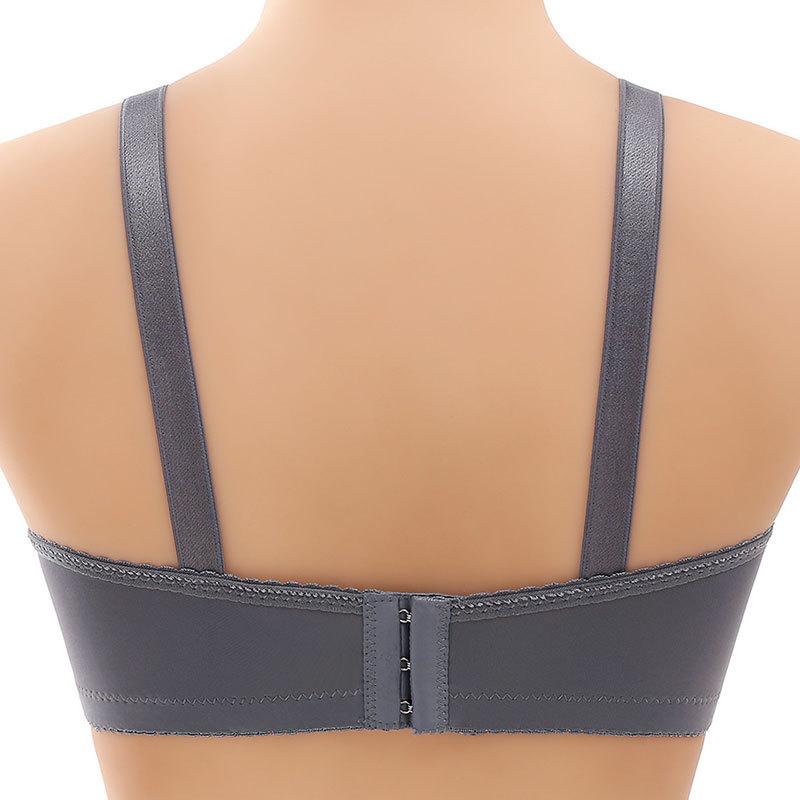 Бюстгальтер большого размера без стального кольца, дышащий, тонкий, с полной чашкой, бесшовный, удобный, трехбортный бюстгальтер