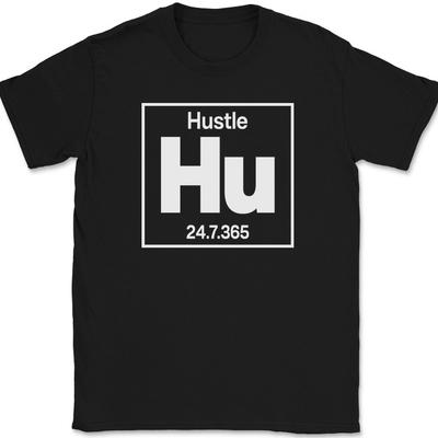 Футболка Hustle Element Забавная Мотивационная Уличная Одежда Научный Юмор Подарочная Футболка