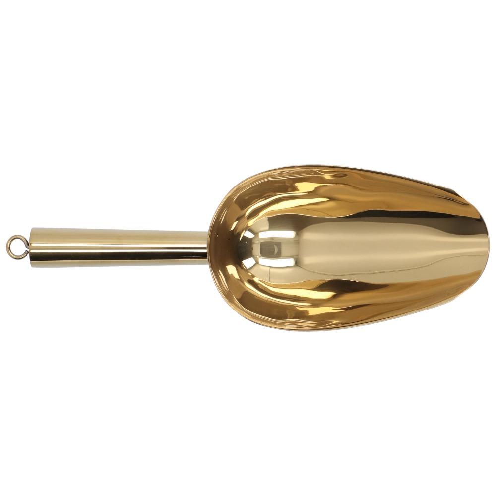 Food Grade Ice Scooper U Shaped Metal Food Shovel Freezer Accessory Beach Shovel Ice Bucket