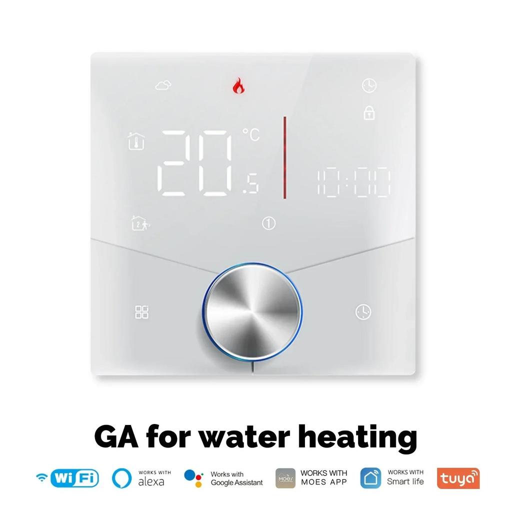 MOES Tuya WiFi Smart Knob Thermostat Gas Boiler Electric Heating Temperature Controller LCD Display Touch Screen Alexa Google7