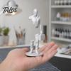Talos 3D-печатная фигурка работающего человека с портфелем, Современный абстрактный арт-орнамент для рабочего стола, книжной полки, офисного декора, Устойчивое основание, Креативное