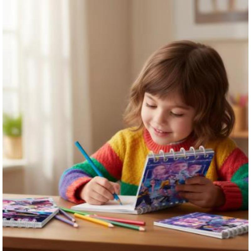 10-55pcsKpop DemonCoil Notebook Anime Huntrix Book Notebook Decorative Party Gift for Guest Birthday Party Supplies Kpop Warrior