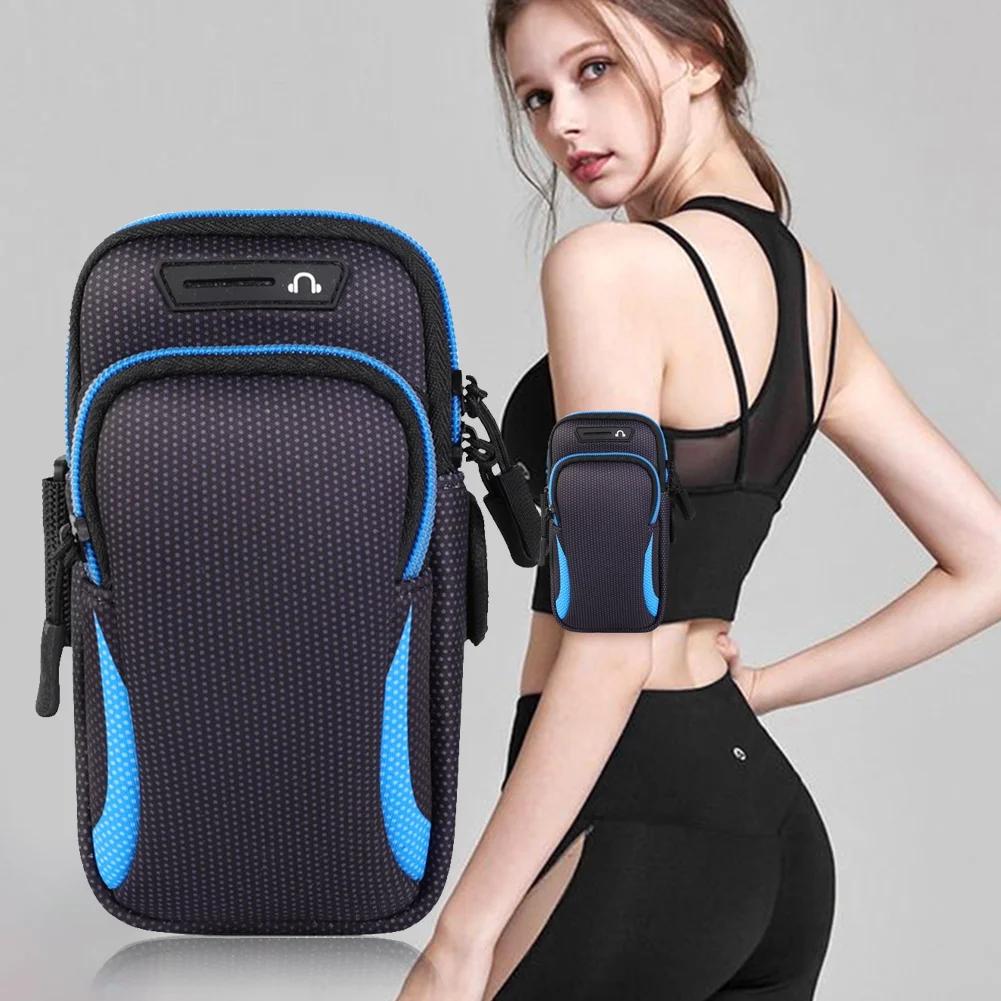 Sports Phone armband Phone Arm Bag Protective Sleeve Blue