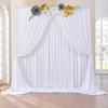 White Backdrop Curtain Wedding Wrinkle Free Drapes for Baby Shower Bridal Birthday Party Photo Photography Background Decoration