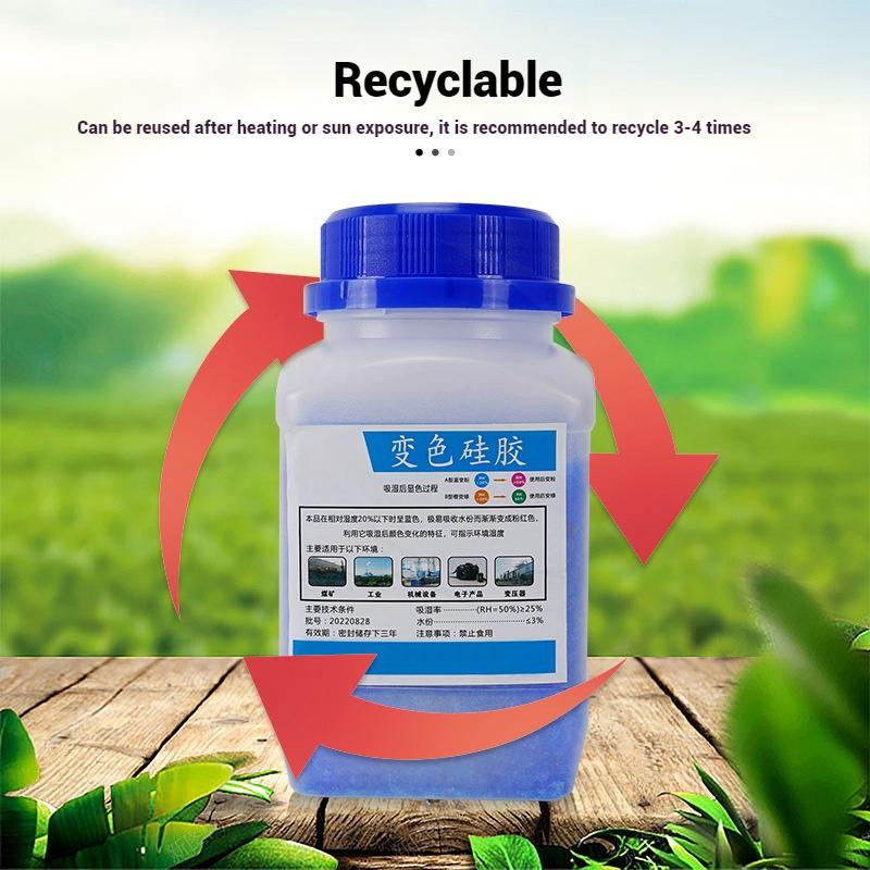 500g Blue/Orange Silica Gel Beads Moisture Absorber In Bottles Dehumidification Bag Household Desiccant Dehumidifie Bags