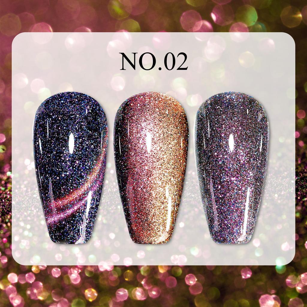 Nail Art Dream Quicksand Cat's Eye Nail Polish Gel Flashing Crystal Cat's Eye Gel Nail Art