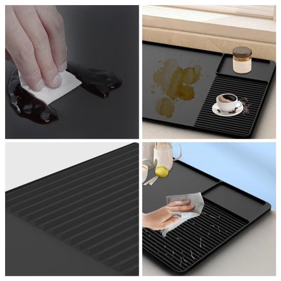 Силиконовый коврик для кофе 24''x16'', непроливающийся коврик для кофейного бара, термостойкий коврик для сушки посуды, шумоподавление, амортизация, аксессуары для кофейного бара