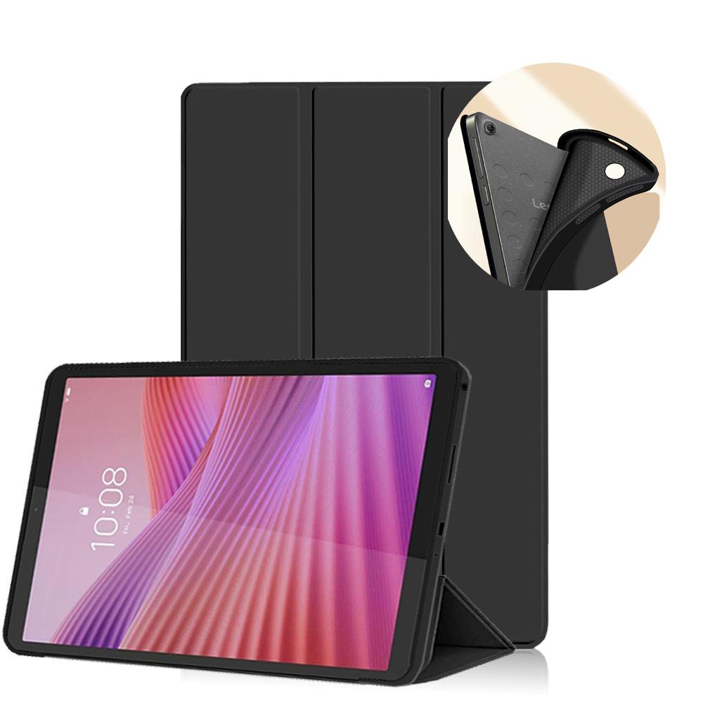 Чехол-книжка Lenovo Tab One 8.7 2025 TB305FU, из ТПУ, с тремя сгибами, мягкий