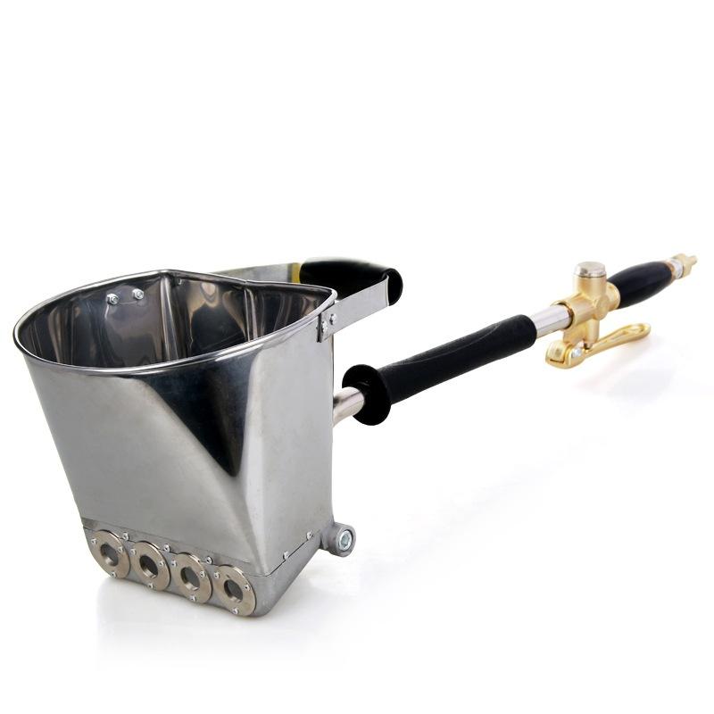 Пистолет-распылитель для покраски стен, потолков, распылитель цементного раствора, штукатурный бункер, пистолет с 4-струйным бункером, ковш, строительный инструмент