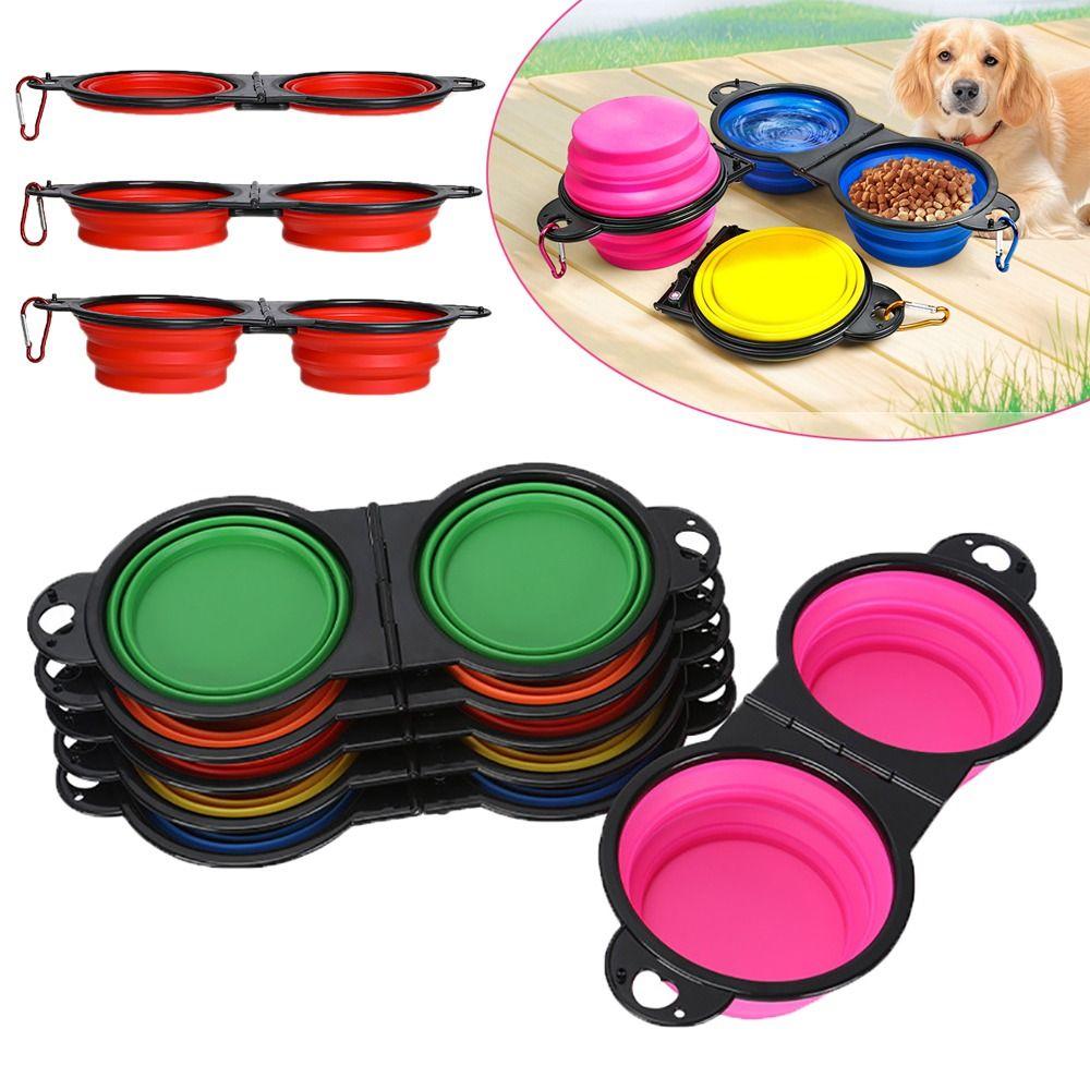 Складная миска для собак TPE Контейнер для корма для щенков Портативная миска-кормушка для собак Собака