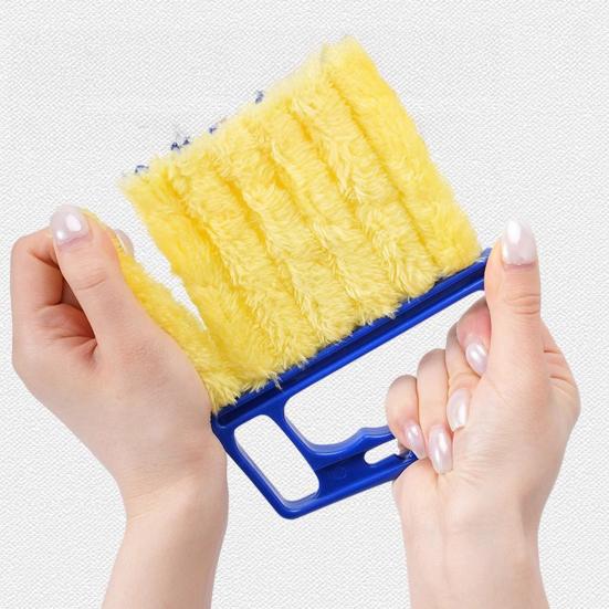 2/4Pcs Gap Brush Ergonomic Handle Efficient Shutter Cleaner with 7-Finger Design Blinds Air Vents Multi-layer Dust Removal Tool