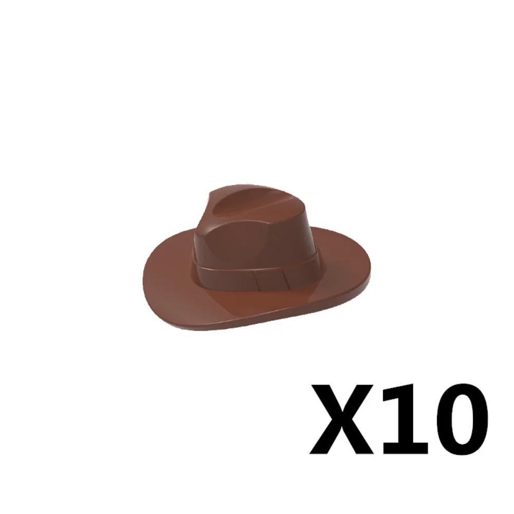 MOC Medieval Soldier Building Blocks King Beard Military Helmet Scarf Goggles Belt Cowboy Hat Duck Cap Mini Toys Brick Gift K042