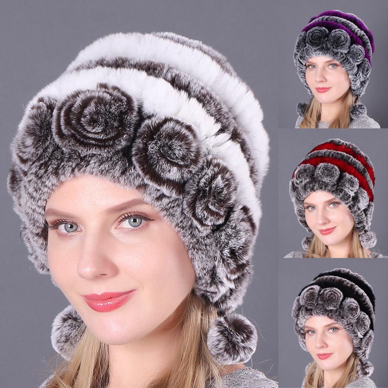 Модная шапка из кроличьей шерсти Рекс, шапка-ушанка, теплая шапка для осени и зимы, женская, уютная