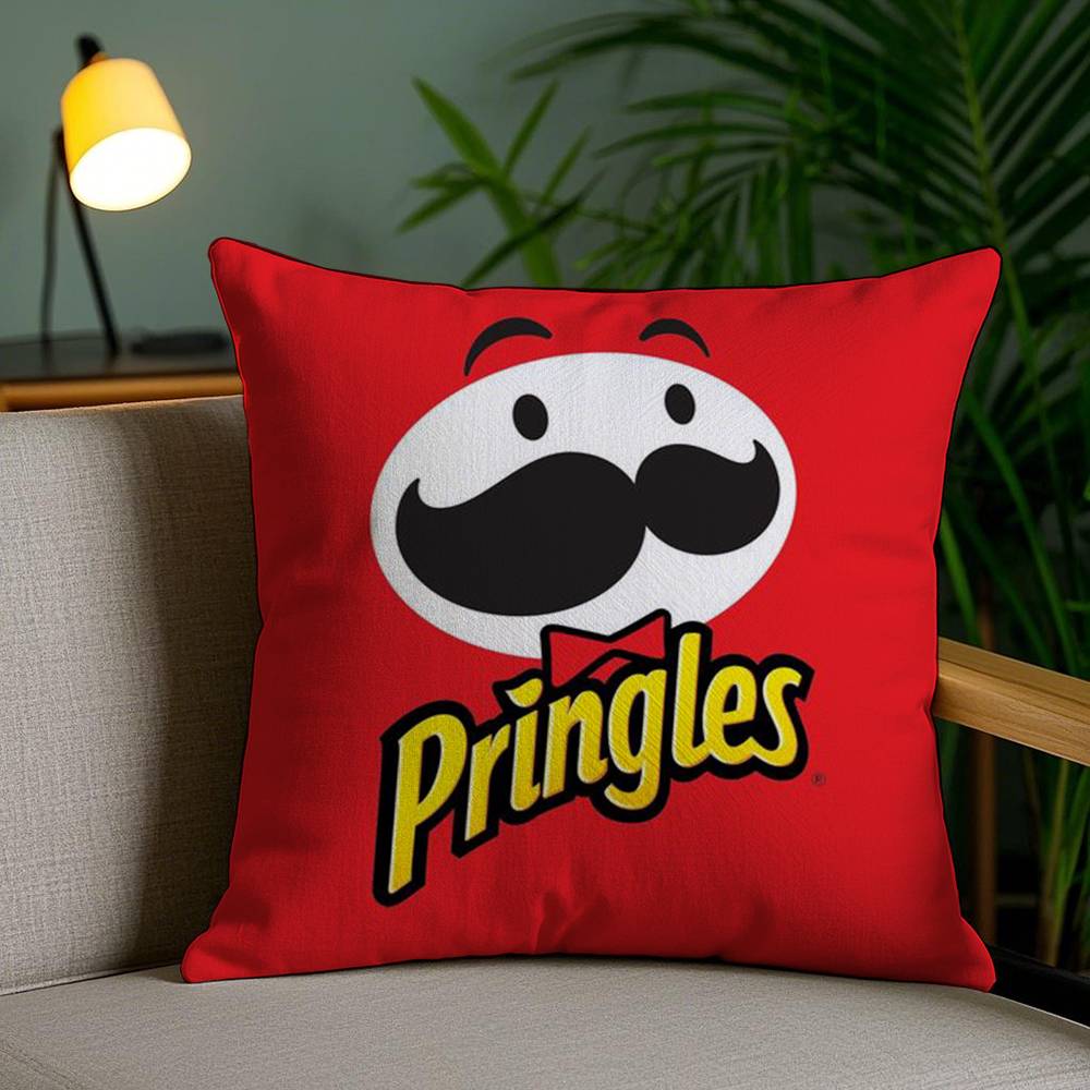 Классическая наволочка P-Pringles для офисного дивана, кресла в общежитии, короткий плюш, двусторонняя печать, домашняя наволочка для подушки
