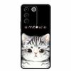 Чехол для Vivo V27e Милый Мультяшный Кот Черный Силиконовый Мягкий Чехол для Телефона Для Vivo V27 Pro V27e Задняя Крышка Чехлы V 27 e Pro Funda Coque