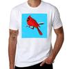 Red Cardinal Tshirt Regular Fit Plain Tee Shirt