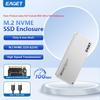 EAGET Ультратонкий SSD-адаптер NVMe M.2, USB 3.2 Gen 2 (10 Гбит/с) к NVMe PCI-E, Поддерживает SSD форм-фактора 2230/2242 (SSD не входит в комплект)