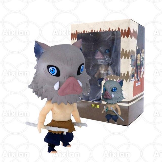 10cm Demon Slayer #1510 Tanjirou Action Figure Kyojuro Rengoku Giyu Tomioka Kimetsu No Yaiba Figure Hashibira Inosuke Figurine