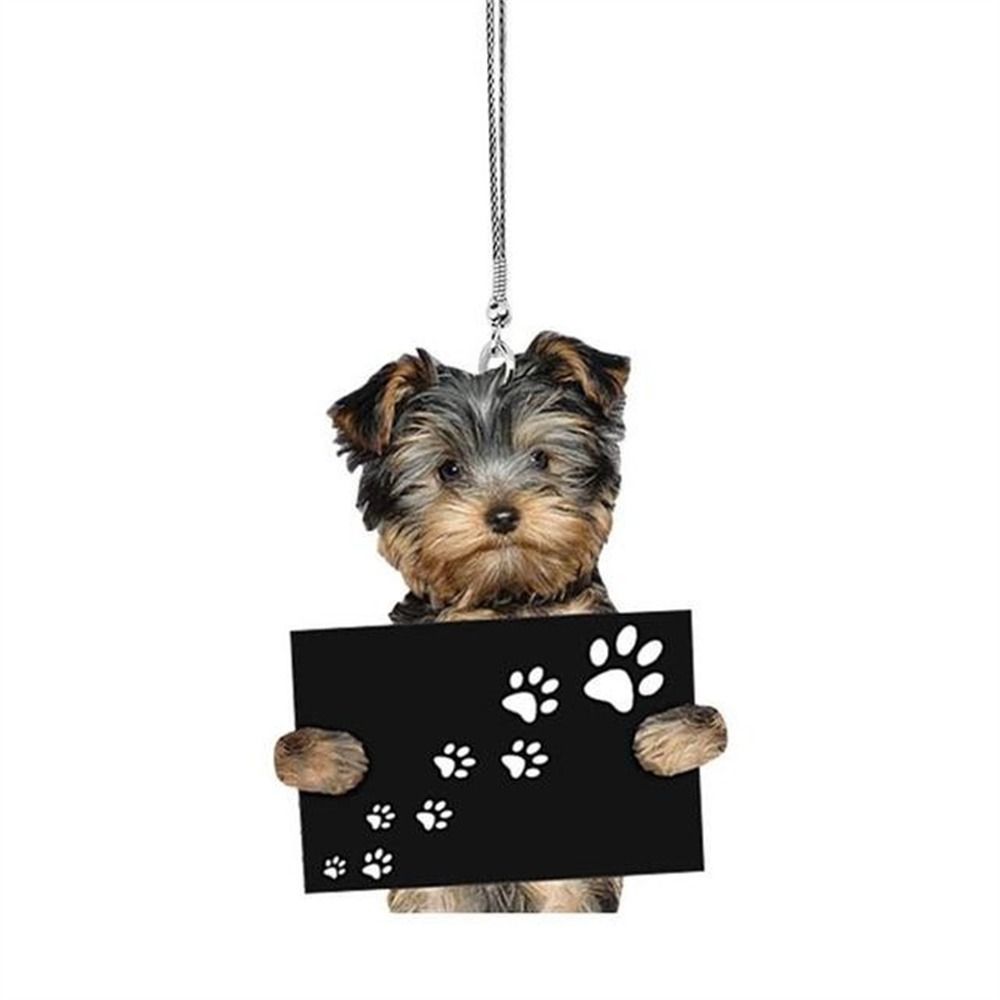 6 Styles Rearview Mirror Hanging Dog Hanging Ornament Puppy Car Hanging Car Pocket Pendant