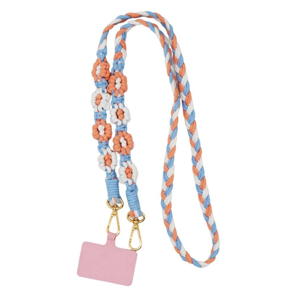 Ремешок для мобильного телефона через плечо, плетеный шнур для мобильного телефона, универсальная цепочка для сумки с мобильным телефоном