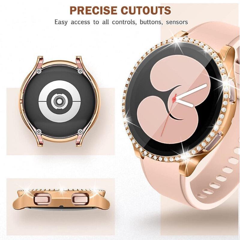 Для Samsung Galaxy Watch 5 4 40 мм 44 мм Защитное стекло для экрана с бриллиантами Чехол