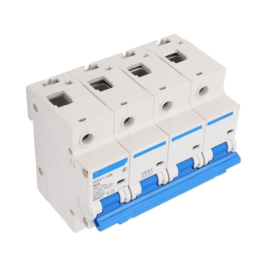 Автоматический выключатель для монтажа на DIN-рейку 4 полюса 400 В 80 А Универсальная защита безопасности Огнестойкий Разъединитель