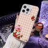 Розовая Клубничная Мультяшная S-Shortcake Чехол Для Телефона Для iPhone 16 15 14 13 12 11 Pro Max Белый Матовый Лазерный Металлик Аврора Funda