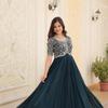 Designer Gown Is Luxury Clothing Considered To Be High Quality Made by Zari-Thread & Sequins Embroidery. 3 COLOUR (Green ,Red, Yellow)