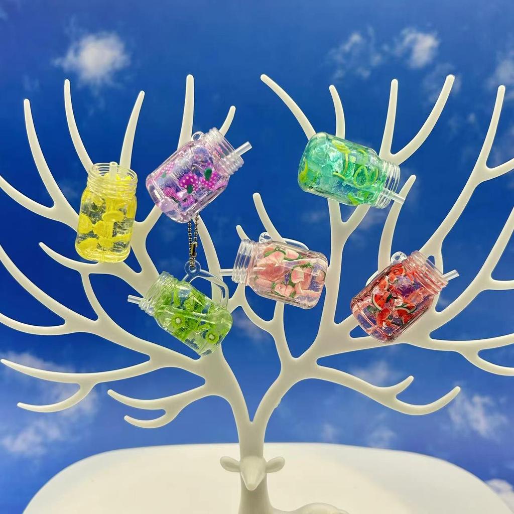 Брелок Мейсон Джар Фруктовый Салат: Игрушка и аксессуар для кукольного домика