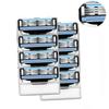 New 8 Pcs 3 Blade Men Shaving Cassettes Shaving Replaceable Razor Blades