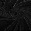 Moonfarm Velour Fabric Black Width 150cm Length Craft Background Fabric Slightly Thin 1-5m (2m)