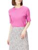 Mira Owen Organic Boat Neck Short Sleeve Knit 09WNT221166 Pink Women's