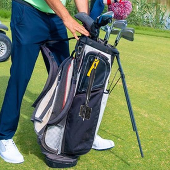 Щетка для чистки клюшек для гольфа с выдвижным шипом, нескользящая конструкция ручки, удобная ручка