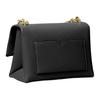 Michael Kors Mk Cece 18 Металлический Логотип Застежка-кнопка Смесь Хлопка Наплечная Сумка Кросс-боди Маленькие Женские Сумки Черный 35F2G0EC5O-BLACK