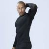 Otafuku Gloves Summer Long Crew Neck Size 4L Men's Innerwear, Sleeve, [Sweat-Wicking, Quick-Drying, Deodorizing, Cool-Touch Compression] JW-623 Black,