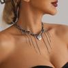 Jewelry Love Fringe Pendant Trend Temperament Clavicle Chain Premium Design Necklace