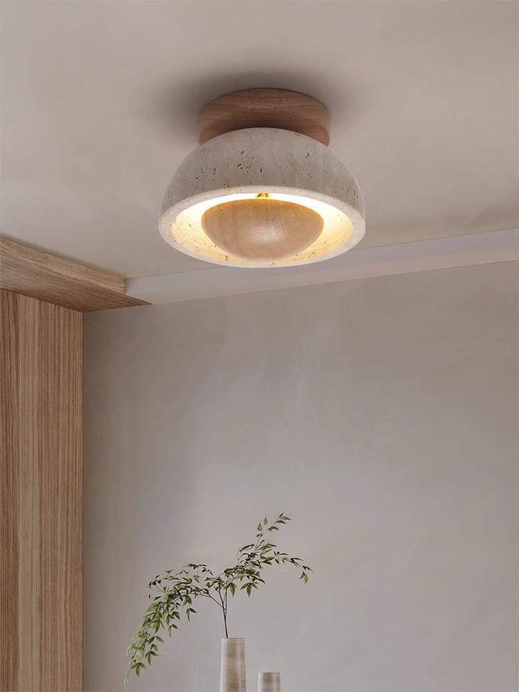 Настенный светильник Ваби-Саби в стиле середины века кремового цвета для спальни или гостиной