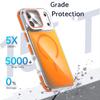 For iPhone 17 Pro Magnetic Case TPU Acrylic Phone Back Cover with Lens Film and Kickstand