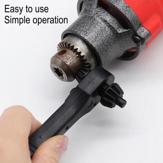 Universal Ratchet Drill Chuck Key Wrench Non-Slip Handle Ergonomic Design 2-in-1 Double Head Spanner Repair Wrench Tool
