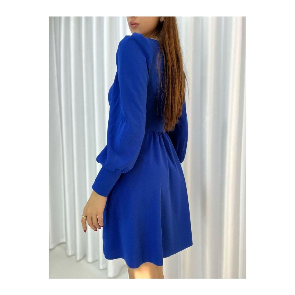 Flexible Fabric Low-cut Skirt A-line Cut Long Sleeve Evening Dress And Graduation Dress 582293 727